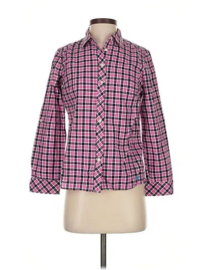 Pre-owned Talbots Long Sleeve Button Down Shirt In Pink