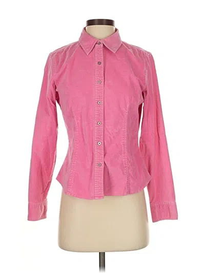 Pre-owned Talbots Long Sleeve Button Down Shirt In Pink