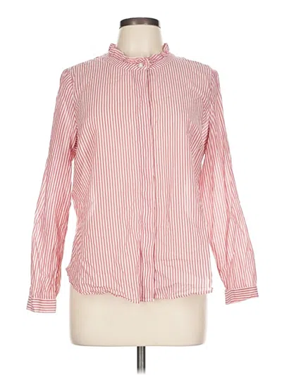 Pre-owned Talbots Long Sleeve Button Down Shirt In Pink