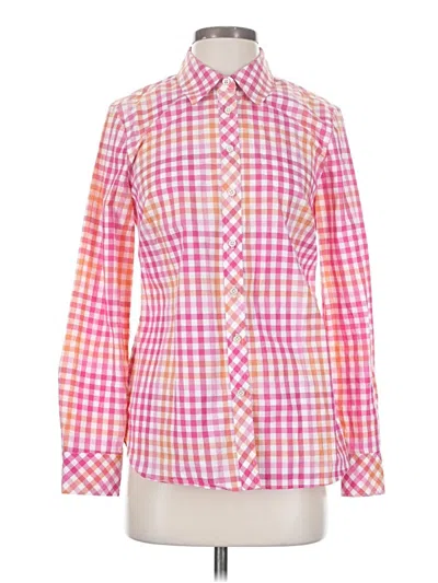 Pre-owned Talbots Long Sleeve Button Down Shirt In Pink