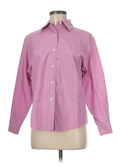 Pre-owned Talbots Long Sleeve Button Down Shirt In Pink