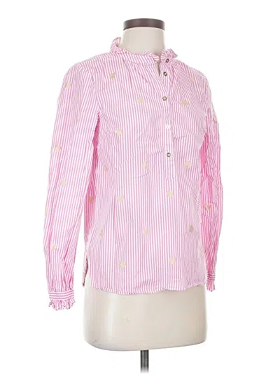 Pre-owned Talbots Long Sleeve Button Down Shirt In Pink
