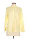 Talbots Long Sleeve Button Down Shirt In Yellow