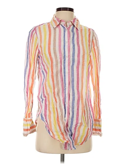 Pre-owned Talbots Long Sleeve Button Down Shirt In Yellow