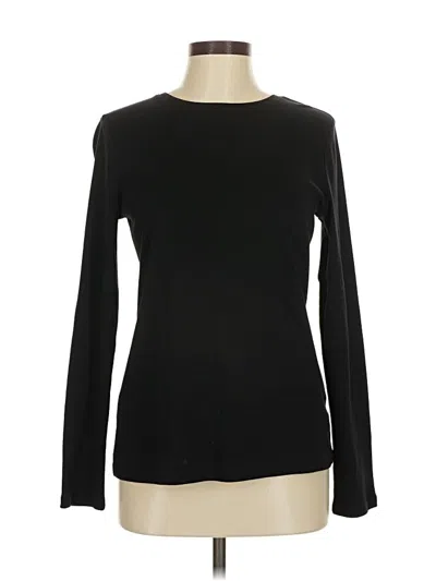 Pre-owned Talbots Long Sleeve T-shirt In Black