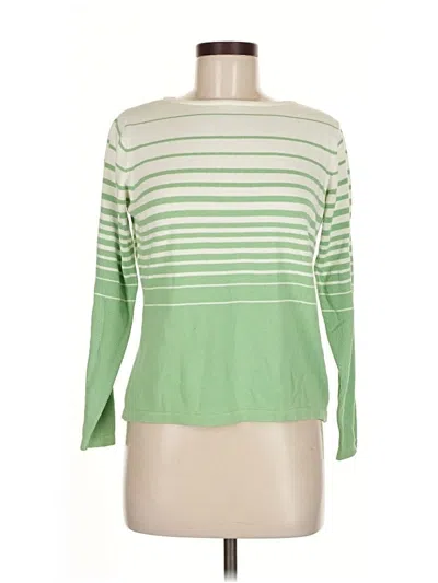 Pre-owned Talbots Long Sleeve T-shirt In Green