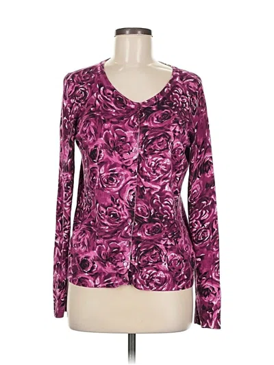 Pre-owned Talbots Long Sleeve T-shirt In Purple