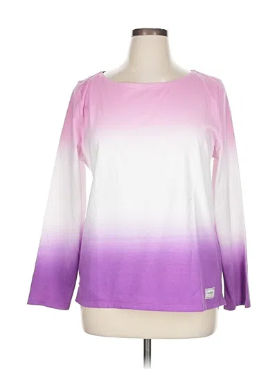 Pre-owned Talbots Long Sleeve T-shirt In Purple