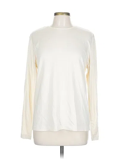 Pre-owned Talbots Long Sleeve T-shirt In White