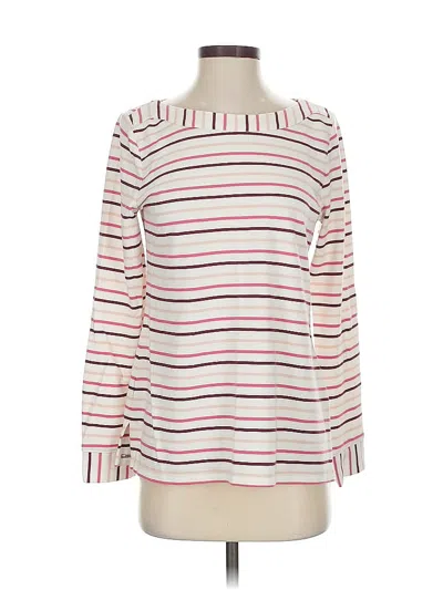 Pre-owned Talbots Long Sleeve T-shirt In White