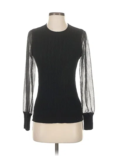 Pre-owned Talbots Long Sleeve Top Black Turtleneck Tops