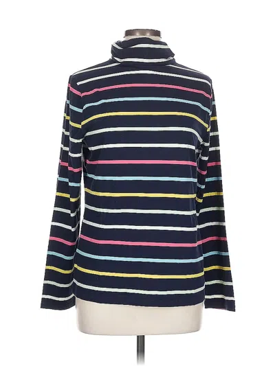 Pre-owned Talbots Long Sleeve Top Blue Turtleneck Tops