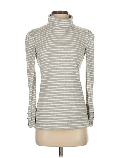 Pre-owned Talbots Long Sleeve Top Gray Turtleneck Tops