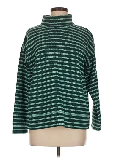 Pre-owned Talbots Long Sleeve Top Green Turtleneck Tops