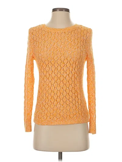 Pre-owned Talbots Long Sleeve Top Orange Boatneck Tops