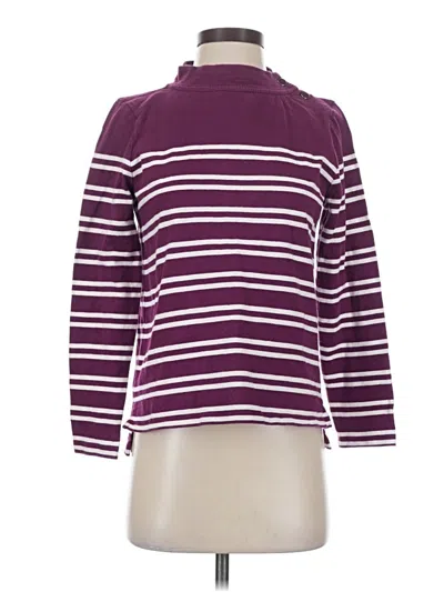 Pre-owned Talbots Long Sleeve Top Purple Turtleneck Tops