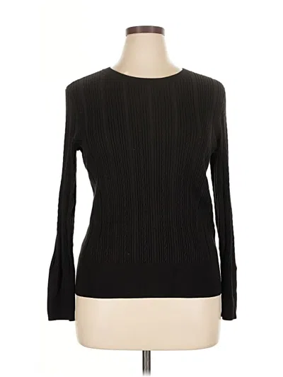 Pre-owned Talbots Long Sleeve T-shirt In Black