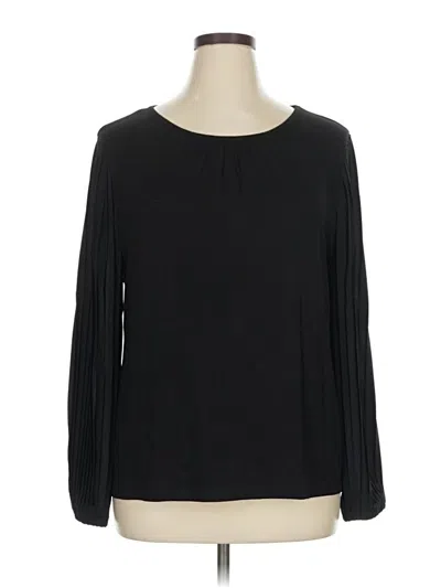 Pre-owned Talbots Long Sleeve T-shirt In Black