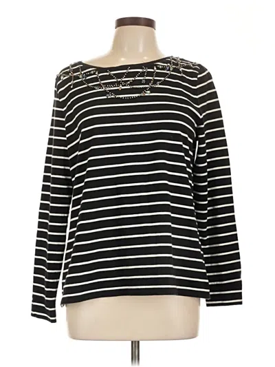Pre-owned Talbots Long Sleeve T-shirt In Black