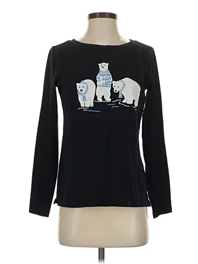 Pre-owned Talbots Long Sleeve T-shirt In Black