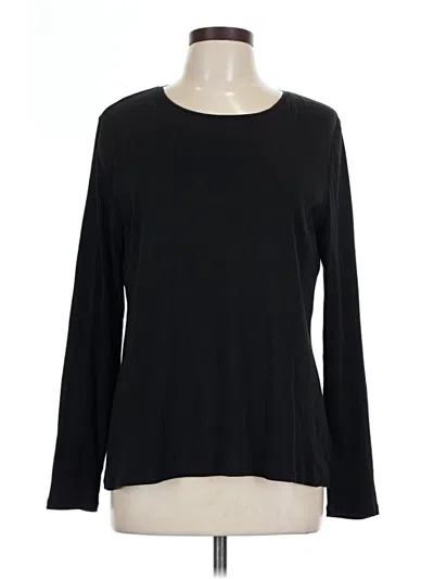 Pre-owned Talbots Long Sleeve T-shirt In Black