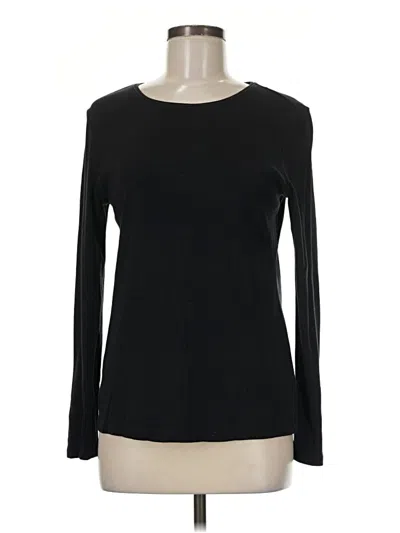 Pre-owned Talbots Long Sleeve T-shirt In Black
