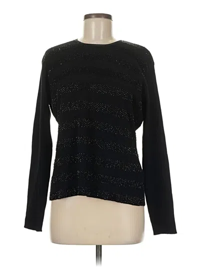 Pre-owned Talbots Long Sleeve T-shirt In Black