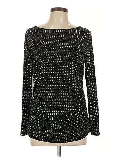 Pre-owned Talbots Long Sleeve T-shirt In Black