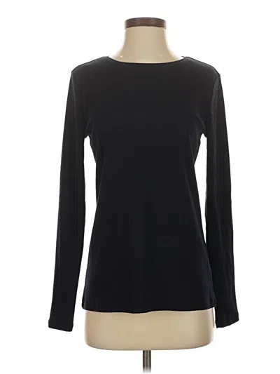 Pre-owned Talbots Long Sleeve T-shirt In Black