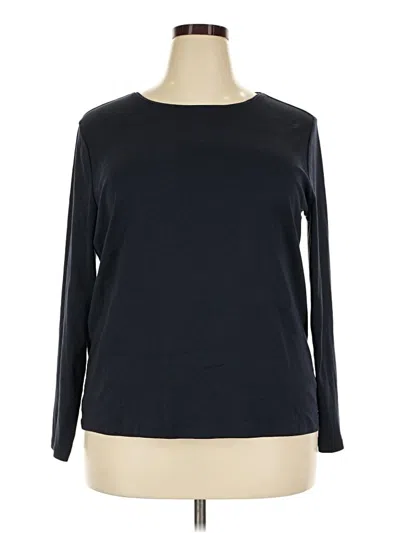 Pre-owned Talbots Long Sleeve T-shirt In Black