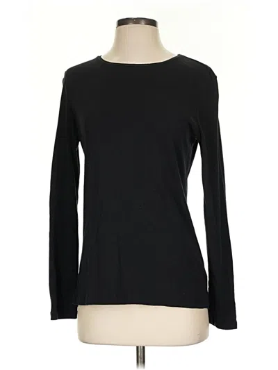 Pre-owned Talbots Long Sleeve T-shirt In Black