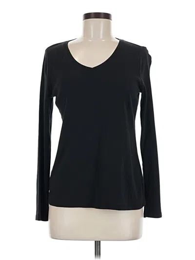 Pre-owned Talbots Long Sleeve T-shirt In Black