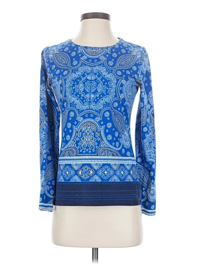 Pre-owned Talbots Long Sleeve T-shirt In Blue