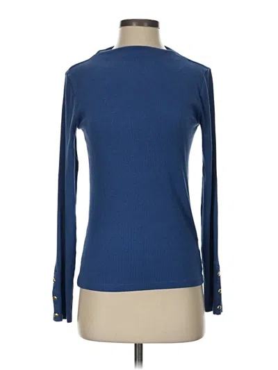 Pre-owned Talbots Long Sleeve T-shirt In Blue