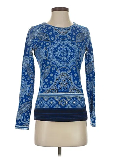 Pre-owned Talbots Long Sleeve T-shirt In Blue