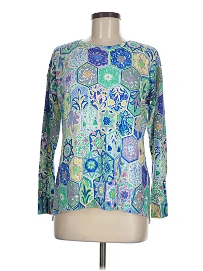 Pre-owned Talbots Long Sleeve T-shirt In Blue