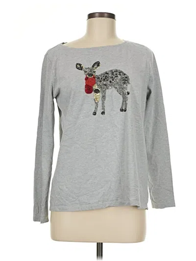 Pre-owned Talbots Long Sleeve T-shirt In Gray