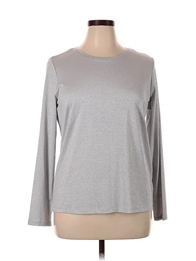 Pre-owned Talbots Long Sleeve T-shirt In Gray