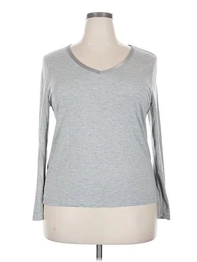 Pre-owned Talbots Long Sleeve T-shirt In Gray