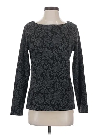Talbots Long Sleeve T-shirt In Gray