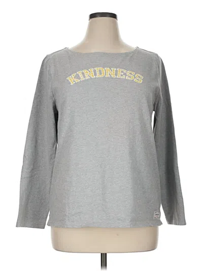 Pre-owned Talbots Long Sleeve T-shirt In Gray