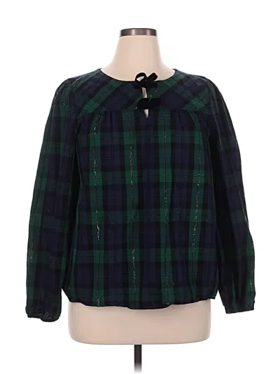 Pre-owned Talbots Long Sleeve T-shirt In Green