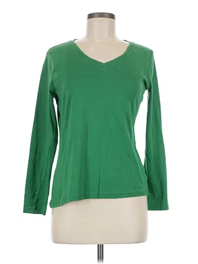 Pre-owned Talbots Long Sleeve T-shirt In Green