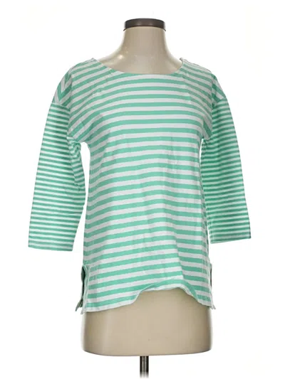 Pre-owned Talbots Long Sleeve T-shirt In Green