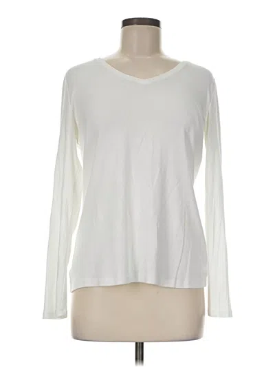 Pre-owned Talbots Long Sleeve T-shirt In Ivory