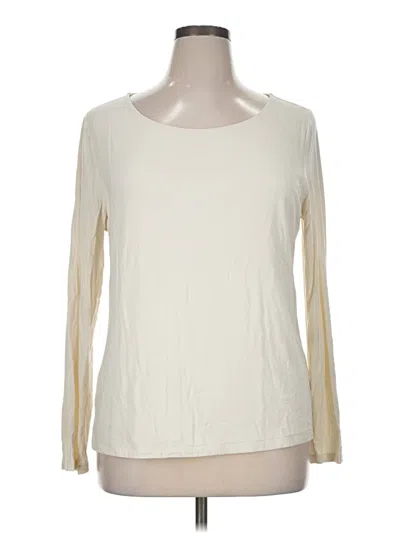 Pre-owned Talbots Long Sleeve T-shirt In Ivory
