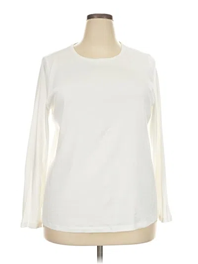 Pre-owned Talbots Long Sleeve T-shirt In Ivory