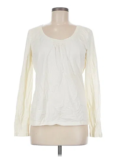 Pre-owned Talbots Long Sleeve T-shirt In Ivory