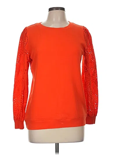 Pre-owned Talbots Long Sleeve T-shirt In Orange