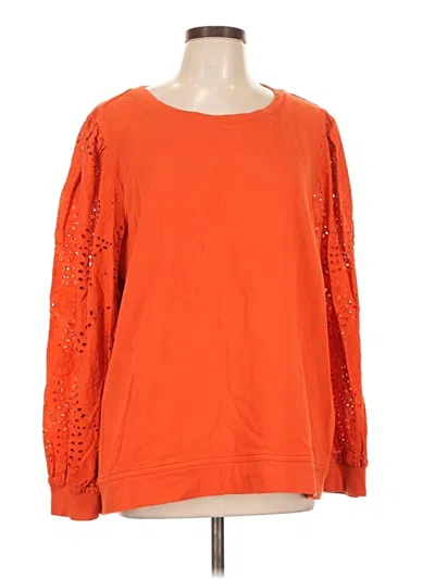 Pre-owned Talbots Long Sleeve T-shirt In Orange